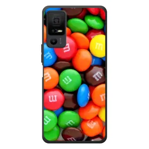 Чехол с изображением вкусной еды для TCL 40 NxtPaper 5G (Разноцветные M&M'S)