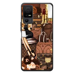 Чехол Стиль Louis Vuitton на TCL 40 NxtPaper 5G (Мода Луи Виттон)