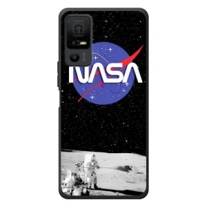 Силіконовый бампер з принтом "Наса" на TCL 40 NxtPaper 5G (Nasa на місяці)