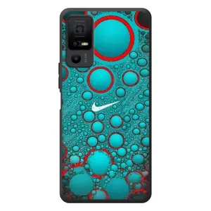 Силиконовый Чехол на TCL 40 NxtPaper 5G с картинкой Nike (Найк зеленый)