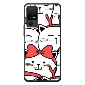 Бампер з зображенням Котиків для TCL 40 NxtPaper 5G (Новорічні котики)