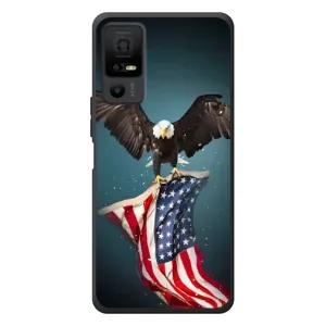 Чохол Прапор USA для TCL 40 NxtPaper 5G (Орел і прапор)