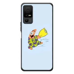 Чехлы с Патриком на TCL 40 NxtPaper 5G (Патрик с подушкой)