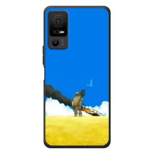 Чехлы на военную тематику для TCL 40 NxtPaper 5G (Попадание)