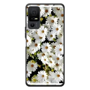 Чехол с ромашками на TCL 40 NxtPaper 5G (Рамка в ромашках)