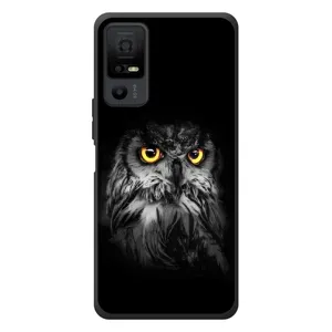 Чохли з принтом СОВИ для TCL 40 NxtPaper 5G (Сова на чорному)