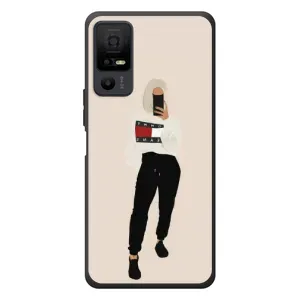 Силіконовый Чохол на TCL 40 NxtPaper 5G з картинкой Модных девушек (Стильна)