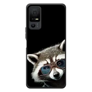 Силіконовий Чохол з Энотами на TCL 40 NxtPaper 5G (Стильний Єнот)