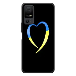 Силиконовый Чехол на TCL 40 NxtPaper 5G (Я-Украина) (Украинское сердце)