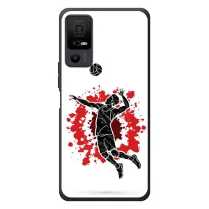 Чехлы с принтом Спортивная тематика для TCL 40 NxtPaper 5G (Волейболист)