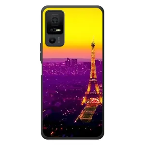 Чохол Ейфелева Вежа на TCL 40 NxtPaper 5G (Яскрава башня)