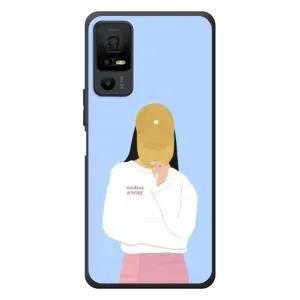 Силіконовый Чохол на TCL 40 NxtPaper 5G з картинкой Модных девушек (Жовта кепка)