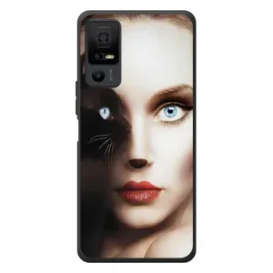 Бампер з зображенням Котиків для TCL 40 NxtPaper 5G (Жінка кішка)