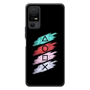 Чехол КИБЕРСПОРТ для TCL 40 NxtPaper 5G (Значки Sony)