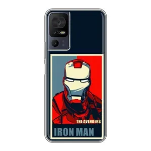 Чехол Супергерой Железный человек на TCL 40 SE (Art Iron man)