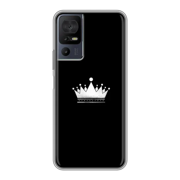 Чехол с рисунком «Белая корона» для TCL 40 SE Чехол с рисунком «Белая корона» для TCL 40 SE