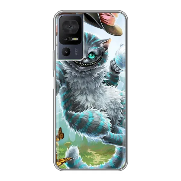 Чехол с рисунком «Чеширский КОТИК» для TCL 40 SE Чехол с рисунком «Чеширский КОТИК» для TCL 40 SE