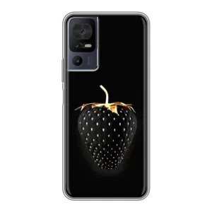 Чохол з зображенням смачної їжі для TCL 40 SE (Чорна полуниця)