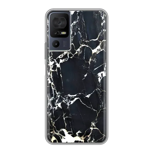 Чехол с рисунком «Чёрный мрамор» для TCL 40 SE Чехол с рисунком «Чёрный мрамор» для TCL 40 SE
