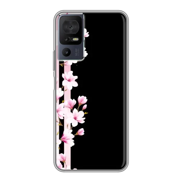 Чехол с рисунком «Цветочки» для TCL 40 SE Чехол с рисунком «Цветочки» для TCL 40 SE