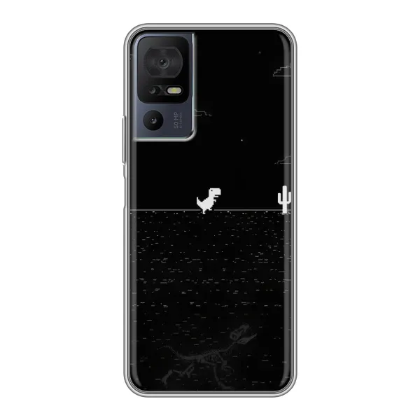 Чехол с рисунком «Динозаврик» для TCL 40 SE Чехол с рисунком «Динозаврик» для TCL 40 SE