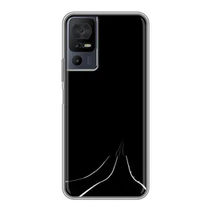 Чохол з картинками на чорному фоні для TCL 40 SE (Дорога)
