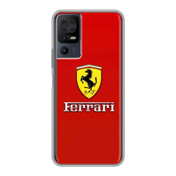 Чехол с рисунком «Ferrari Logo» для TCL 40 SE Чехол с рисунком «Ferrari Logo» для TCL 40 SE