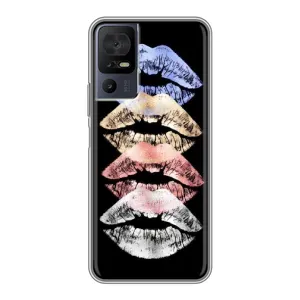 Чехол Стильные девушки на TCL 40 SE (Губы)