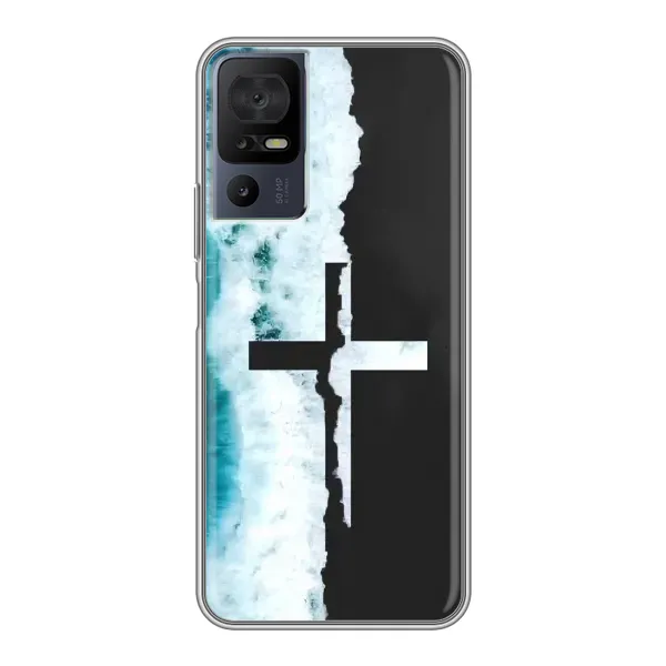 Чехол с рисунком «Хрест» для TCL 40 SE Чехол с рисунком «Хрест» для TCL 40 SE