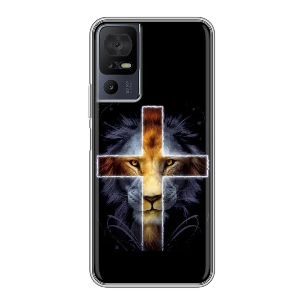 Чехол с рисунком «Иисус Лев» для TCL 40 SE Чехол с рисунком «Иисус Лев» для TCL 40 SE