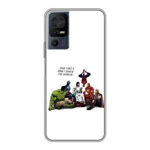 Чехлы для TCL 40 SE (Для Христиан) (Иисус супергерой)
