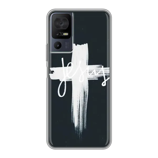 Чехол с рисунком «Jesus» для TCL 40 SE Чехол с рисунком «Jesus» для TCL 40 SE