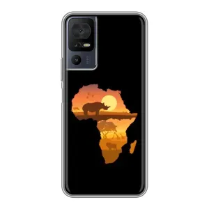 Летний Чехол на TCL 40 SE (Карта)