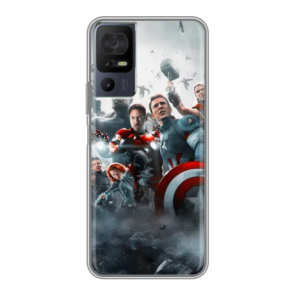 Чехол с рисунком «Команда марвел» для TCL 40 SE