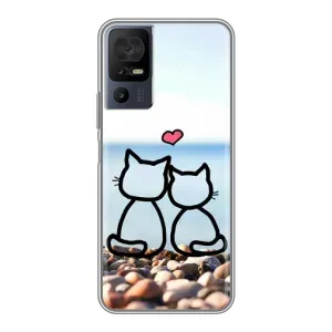 Силиконовые Чехлы Любимому человеку для TCL 40 SE (Котейки)