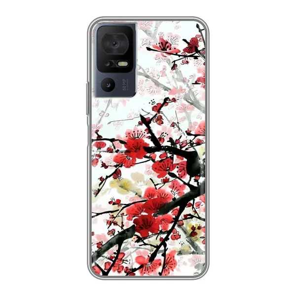 Чехол с рисунком «Красивая Сакура» для TCL 40 SE Чехол с рисунком «Красивая Сакура» для TCL 40 SE