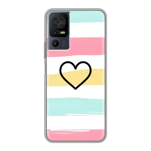 Чехол с рисунком «Красивое сердечко» для TCL 40 SE