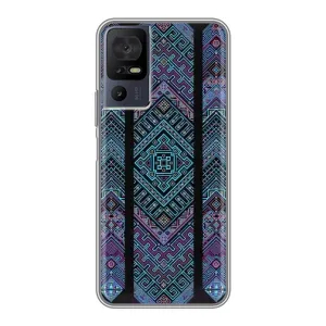 Силиконовый Чехол на TCL 40 SE (Крутой орнамент)