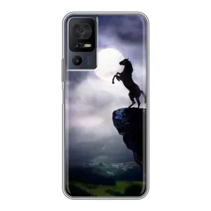 Чехлы с изображением разных животных для TCL 40 SE (Лошадь)