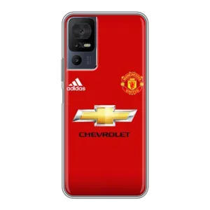 Силиконовые Чехлы принт Футбол на TCL 40 SE (Man United)