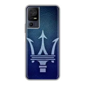 Чехлы с тематикой "Крутые машины" на TCL 40 SE (Лого Maserati)