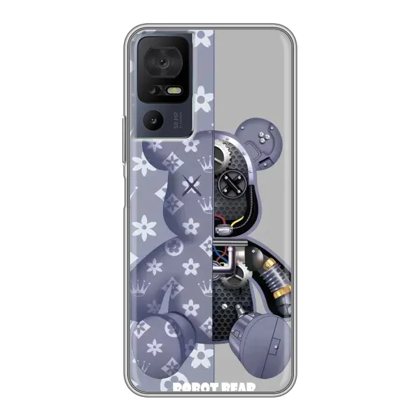 Чехол с рисунком «Медведь Louis Vuitton» для TCL 40 SE