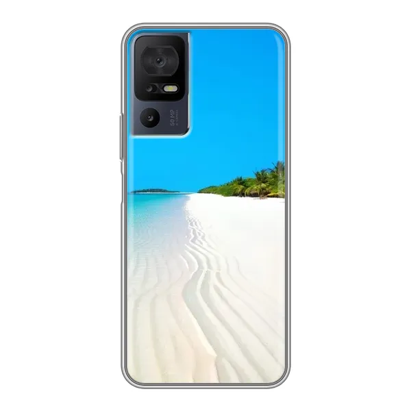 Чехол с рисунком «Море песок» для TCL 40 SE Чехол с рисунком «Море песок» для TCL 40 SE