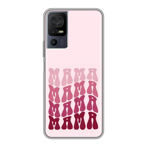 Чехол с рисунком «Надпись мама» для TCL 40 SE Чехол с рисунком «Надпись мама» для TCL 40 SE