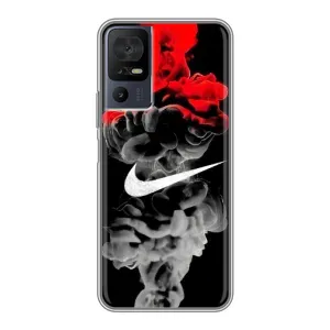 Силіконовый Чохол на TCL 40 SE з картинкою НАЙК (Nike дим)