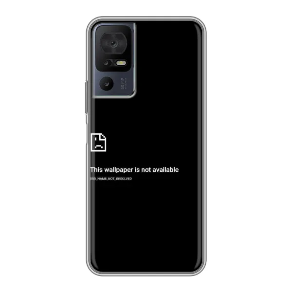 Чехол с рисунком «Ошибка» для TCL 40 SE Чехол с рисунком «Ошибка» для TCL 40 SE