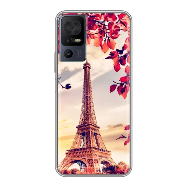 Чехол с рисунком «Paris photo» для TCL 40 SE