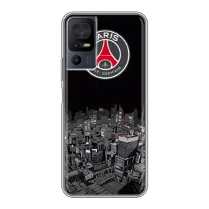 Силиконовые Чехлы принт Футбол на TCL 40 SE (PSG)