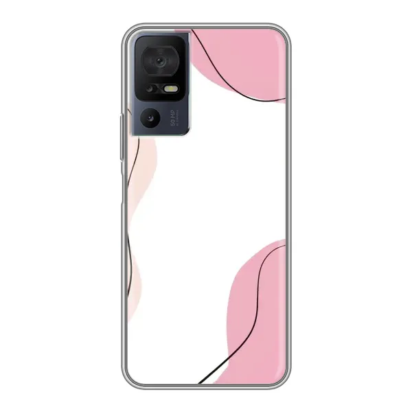 Чехол с рисунком «Розовый фон» для TCL 40 SE Чехол с рисунком «Розовый фон» для TCL 40 SE
