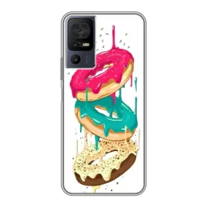 Чохол з зображенням смачної їжі для TCL 40 SE (Соковиті пончики)